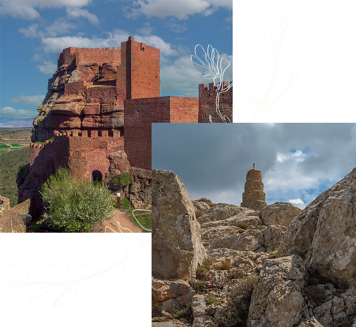 Collage fotos del entorno - Casa Rural la Carretería